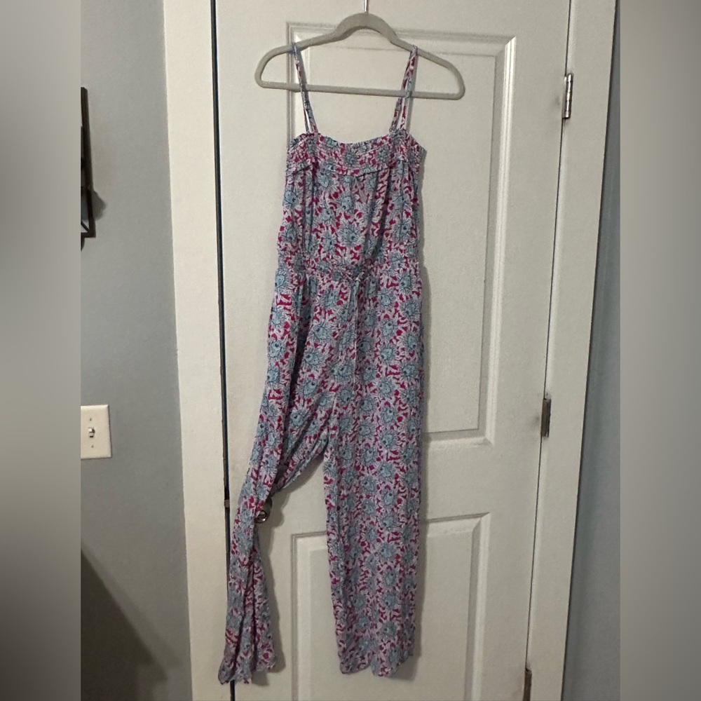 Loft floral wide leg romper size XS NWT